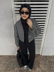 Nova Crop Tweed Shacket