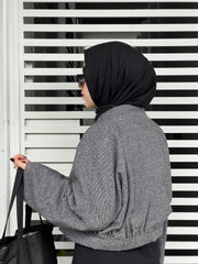 Nova Crop Tweed Shacket