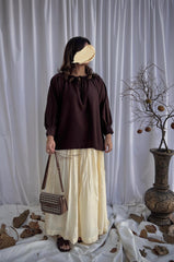 Dhanak Baggy shirt along with skirt