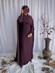 Double Georgette cape gown