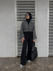 Nova Crop Tweed Shacket